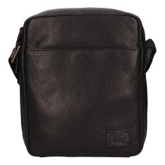 Pánská kožená taška přes rameno 2290602 černá