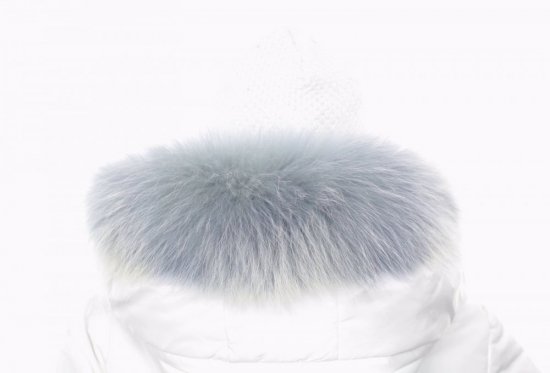 Kožušinový lem na kapucňu - golier medvedíkovec snowtop sivý M 38/4 (50 cm)