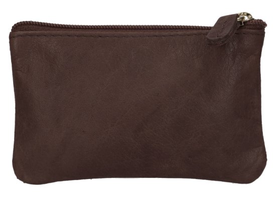 Kožená klíčenka K-22 tmavě hnědá - zadní strana Kožená klíčenka K-22 tmavě hnědá - zadní strana