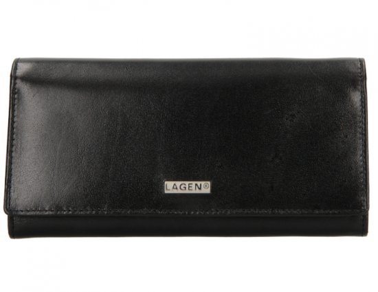 Dámska kožená peňaženka 250039 čierna