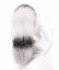 Kožušinový lem na kapucňu - golier líška bluefrost white LB 21/13 (66 cm) 2