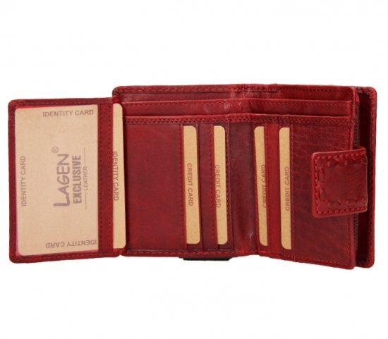 Dámska kožená peňaženka 22094/T červená 1