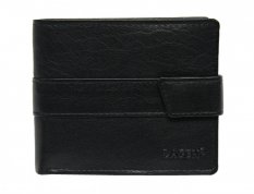 Pánska kožená peňaženka so zápinkou V-203 čierna