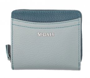 Dámska kožená peňaženka SG-27544B Sage/Peacock Blue