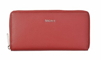 Dámská kožená peněženka SG-27395 červená