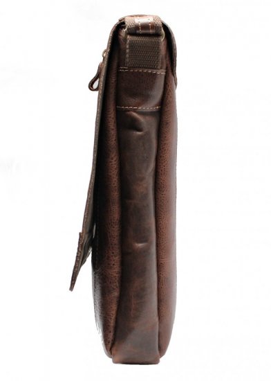 Pánska kožená taška cez rameno Scorteus Z1436/79 hnedá - melír 3