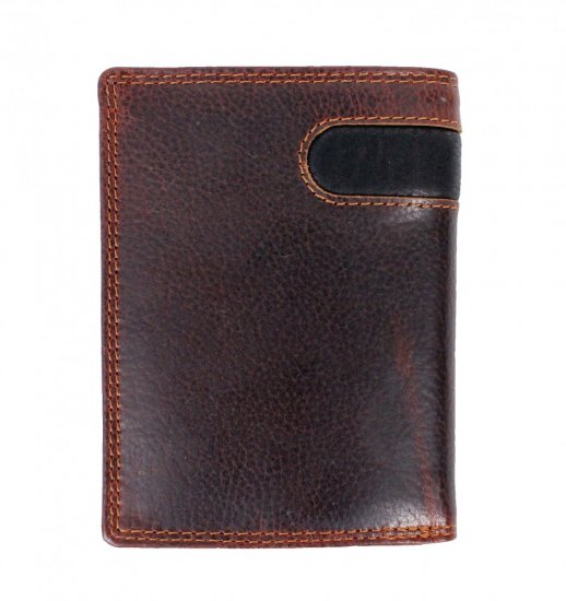 Pánska kožená peňaženka D-2306 RFID hnedá 1