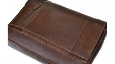 Pánska kožená taška na notebook 225581 hnedá