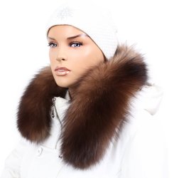 Kožešinový lem na kapuci - límec liška bluefrost wolf LBW 01/12 (70 cm)