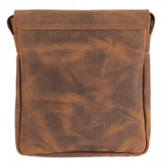 Pánská kožená taška přes rameno Scorteus 1436-1 hnědá melír