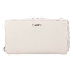 Dámska kožená peňaženka LG - 27654 sivobiela