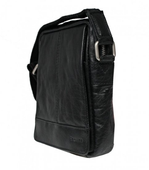 Pánská kožená taška přes rameno SG-21110 černá 1