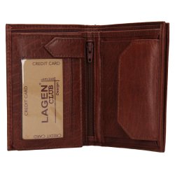 Pánská kožená peněženka V-2105 hnědá 5