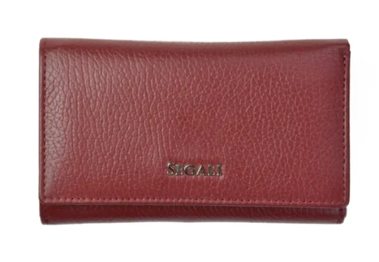 Dámská kožená peněženka SG-27074 bordo