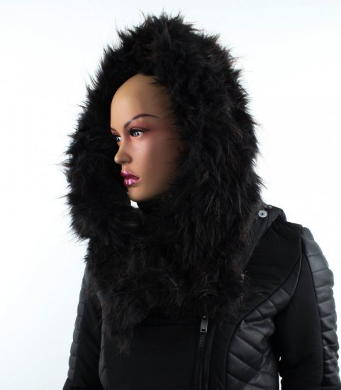 Fur trim on the hood - raccoon collar 32/10 snoutop (100 cm)