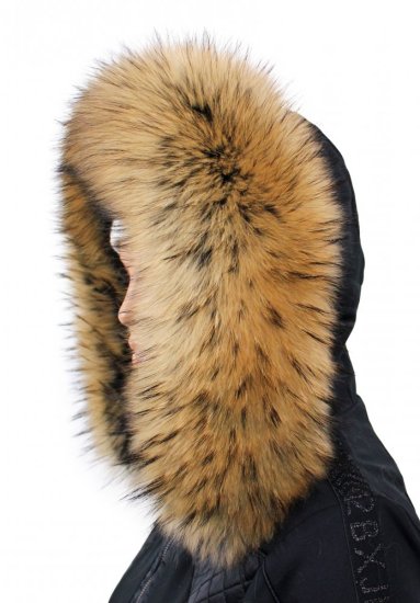 Kožešinový lem na kapuci - límec mývalovec snowtop M 35/71 (75 cm) 3