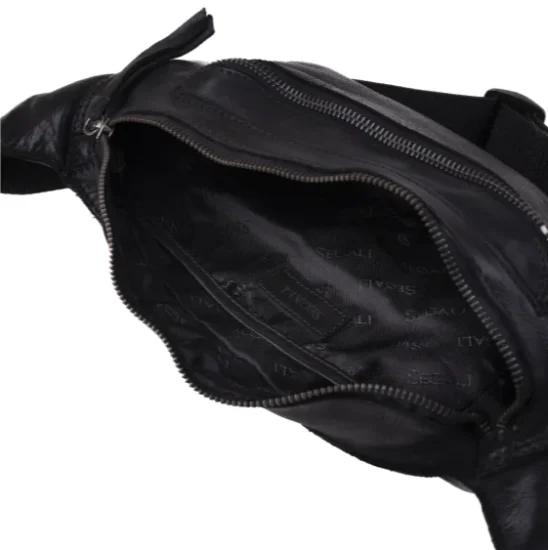 Kožená ledvinka 225819 černá - vnitřní vybavení Kožená ledvinka 225819 černá - vnitřní vybavení