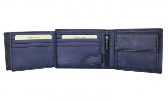 Pánska kožená peňaženka - 27941142007 modrá 4