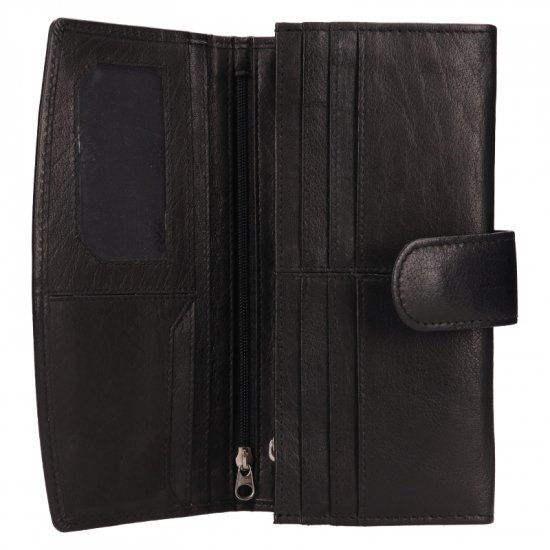 Dámska kožená peňaženka 25152 čierna - vnútorné vybavenie
