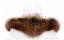 Kožušinový lem na kapucňu - golier líška snowtop black ginger LG 02/2 (63 cm) 3