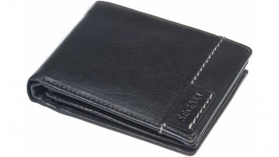 Pánska kožená peňaženka 23490 čierna 2