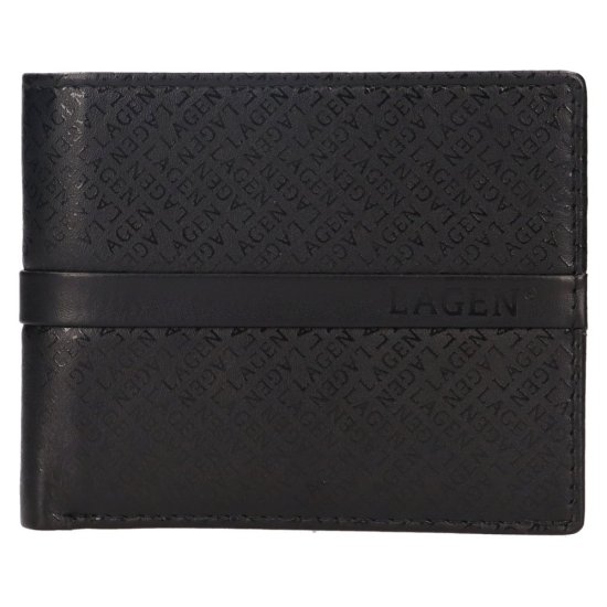 Pánská kožená peněženka 212405 A černá