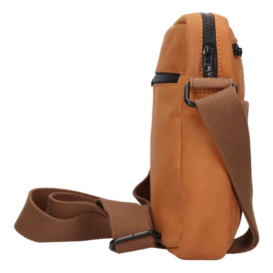 Pánská kožená taška přes rameno BLC-223-2666 koňak - pohled z boku