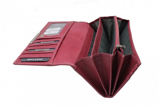 Dámska kožená peňaženka SG-27066 fucsia