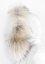 Kožešinový lem na kapuci - límec mývalovec M B10 béžový melír  (70 cm)