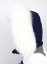 Kožušinový lem na kapucňu - golier medvedíkovec snehobiely M 142/12 (61 cm)