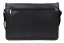 Pánská kožená taška přes rameno MARS černá - zadní strana