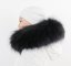 Kožušinový lem na kapucňu - golier medvedíkovec čierny M 58/1 (75 cm)
