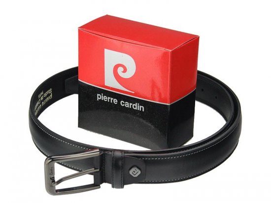 Pánský kožený opasek Pierre Cardin AUT 8026 černý