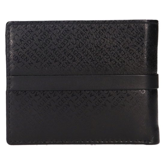 Pánská kožená peněženka 212520 A černá - zadní pohled