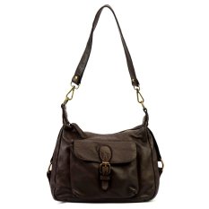 Dámská kožená kabelka Scarlet tm. hnědá