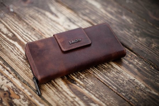 Dámska kožená peňaženka LG - 22162 hnedá 5
