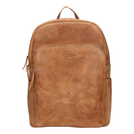 Kožený batoh UNISEX LG-25026 camel