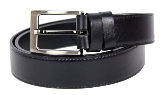 Pánský kožený opasek 35-020-9 černý 2