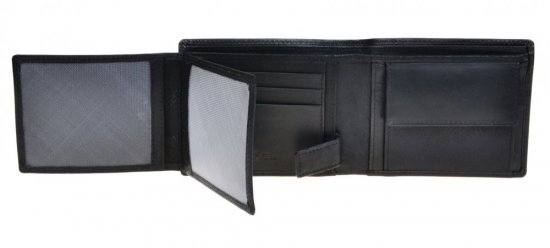 Pánska kožená peňaženka SG-27265 čierna 1