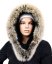 Kožešinový lem na kapuci - límec liška snowtop černo - béžová L 18/29 (95 cm) 3