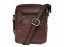 Pánská kožená taška přes rameno SG-21110 hnědá - zadní pohled