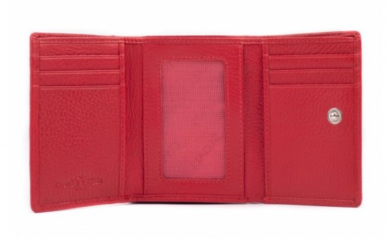 Dámska kožená peňaženka SG-27106 B Červená