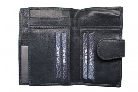 Dámska kožená peňaženka SG-29023 A tmavomodrá