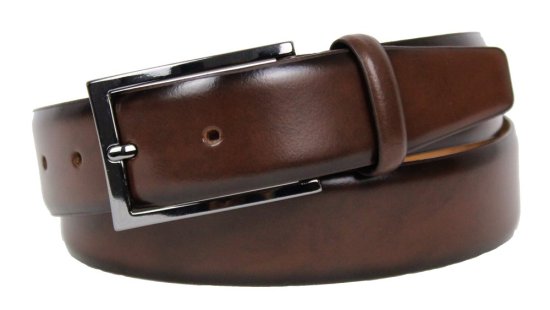 Pánský kožený opasek Lindenmann 21520587 hnědý 2