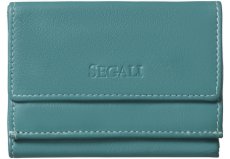Dámská malá kožená peněženka SG-21756 emerald