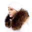 Kožešinový lem na kapuci - límec mývalovec snowtop melír hnědo - béžový M 33/14 (75 cm) Kožešinový lem na kapuci - límec mývalovec snowtop melír hnědo - béžový M 33/14 (75 cm)