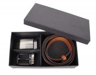 Pánský dárkový set opasku hnědý