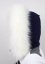 Kožušinový lem na kapucňu - golier medvedíkovec snehobiely M 142/10 (79 cm)