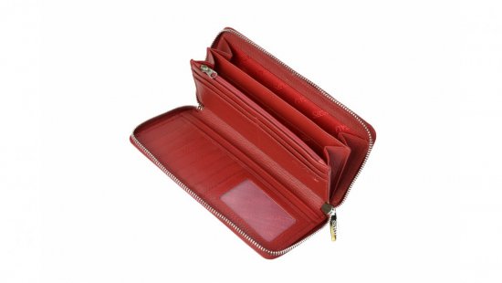 Dámska kožená peňaženka SG-27395 červená 2