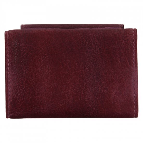 Dámska kožená peňaženka W-22030/D plum (malá peňaženka) 1